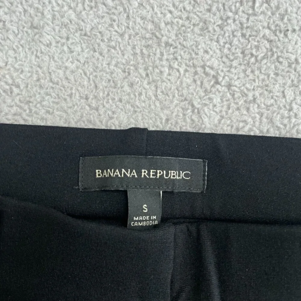 NEW Banana Republic Women's Size S Black Ponte Pant Slim Fit M0693